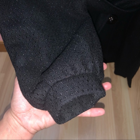 Wool/cashmere black coat - Picture 6 of 13